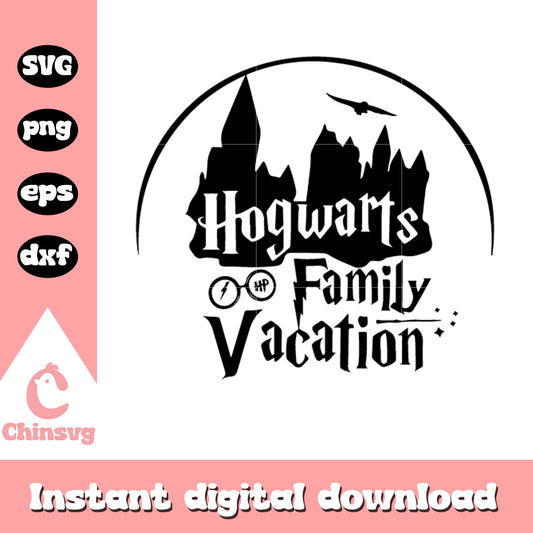 Hogwarts family vacation svg, harry potter svg, movie svg