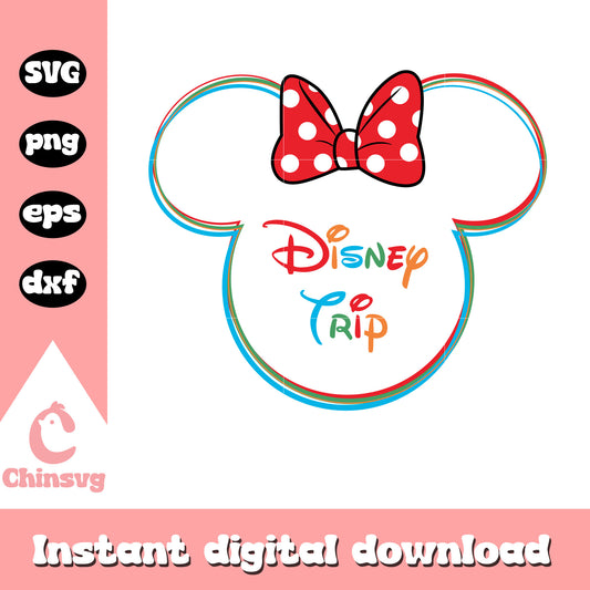 Hologram minnie disney trip design svg, mickey mouse svg, disney trip svg