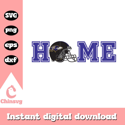 Home baltimore ravens helmet design svg, rugby svg
