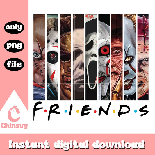 Horror Friends Png, Horror Png, Michael Myers Png, Pennywise png