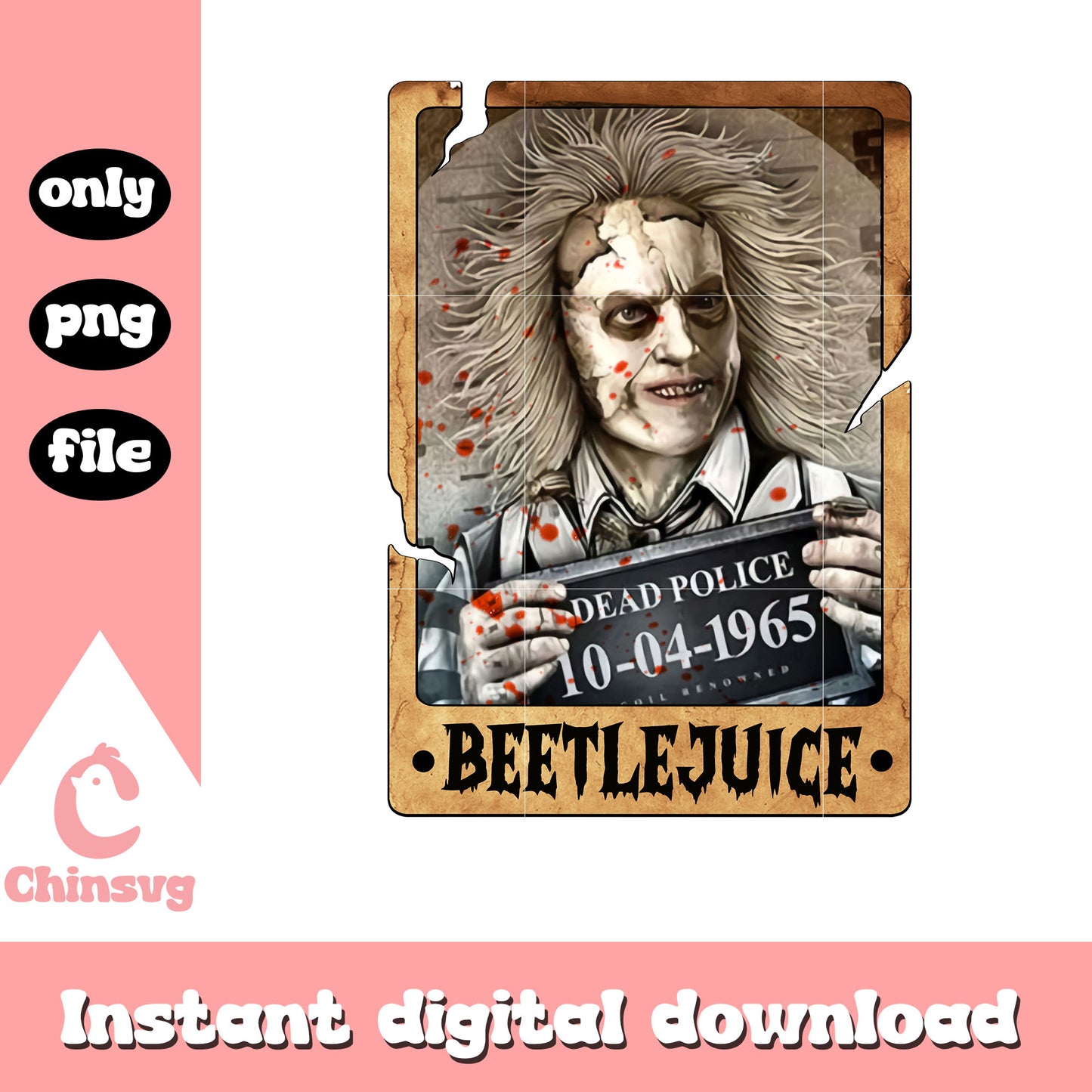 Horror beetlejuice halloween png, classic halloween movie png