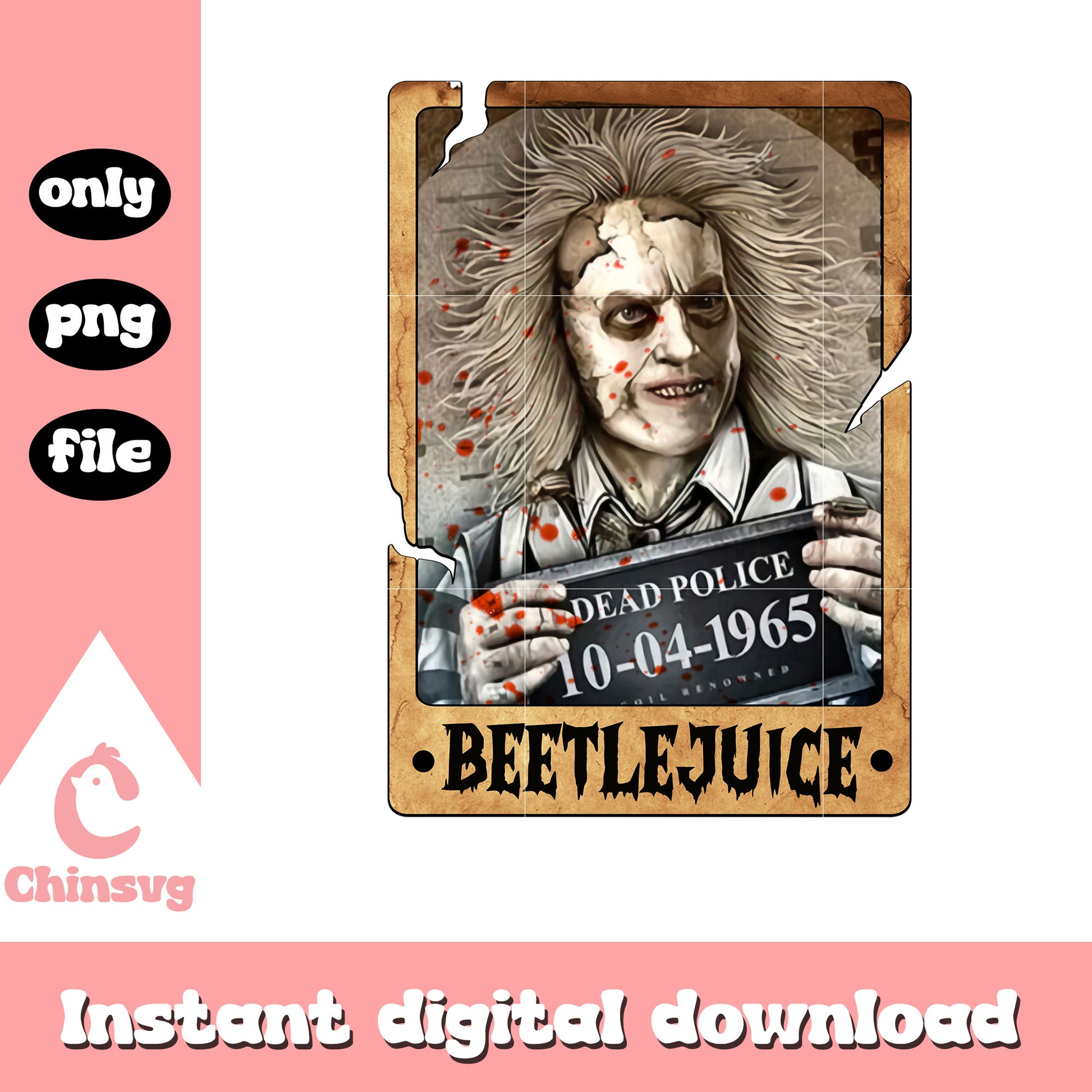 Horror beetlejuice halloween png, classic halloween movie png