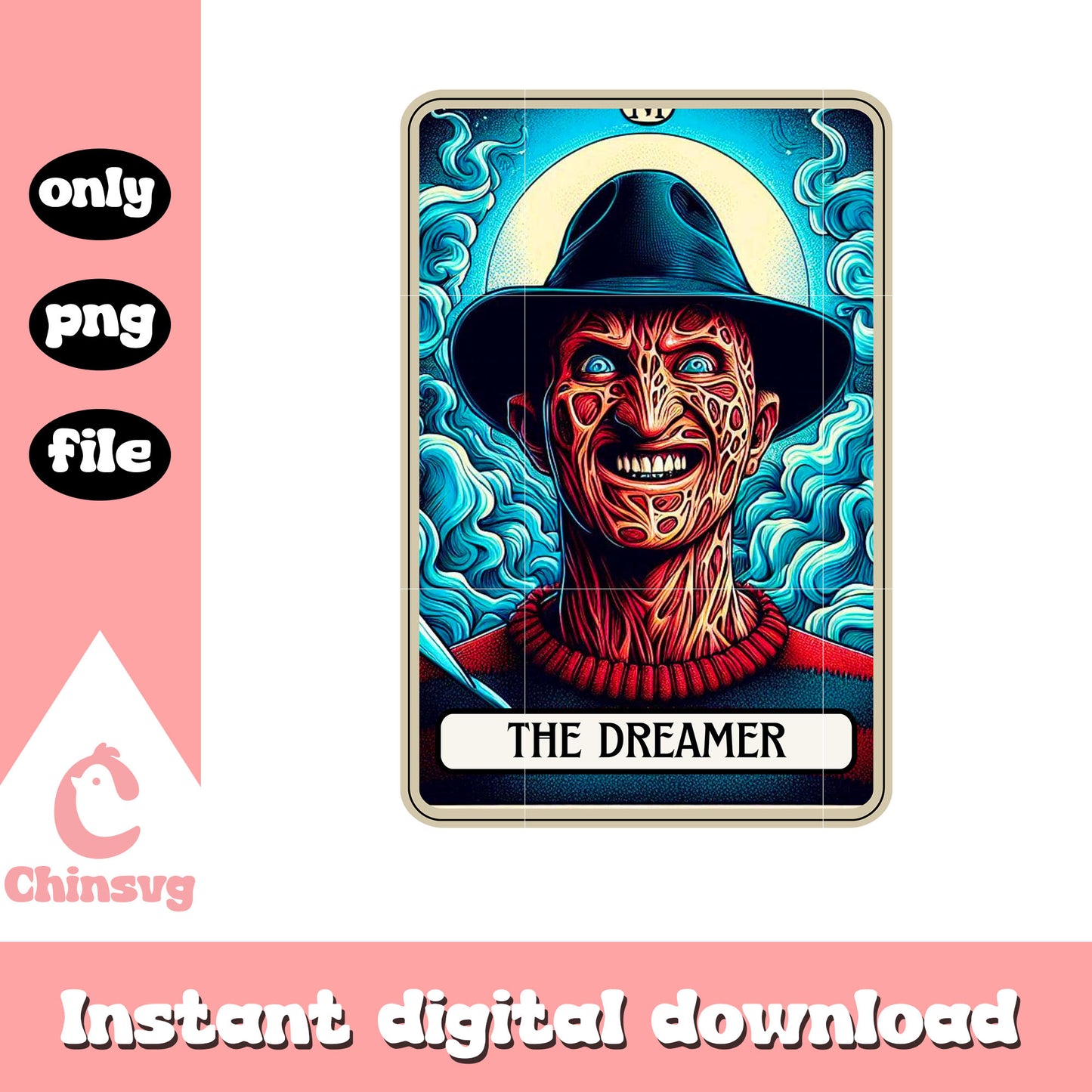 Horror freddy krueger png, halloween the dreamer png