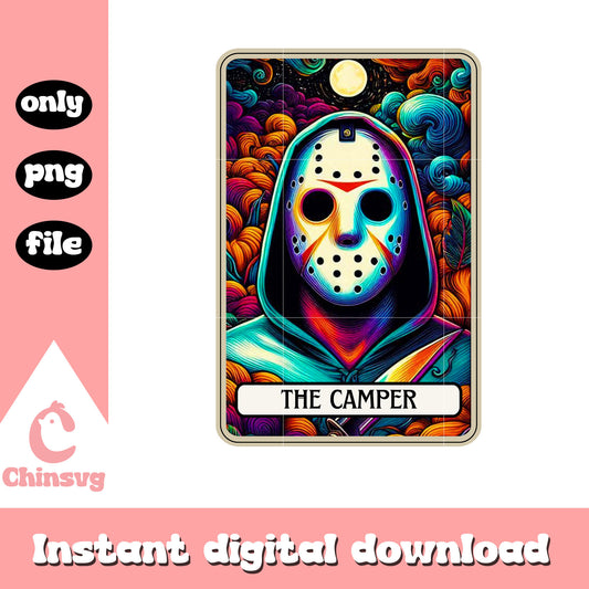 Horror halloween camper jason voorhees png, tarot cards png