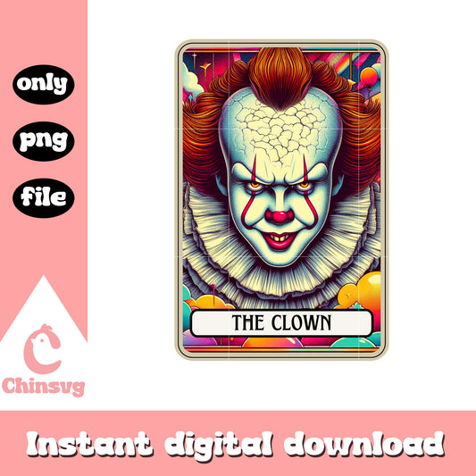Horror halloween character pennywise png, scary clown png