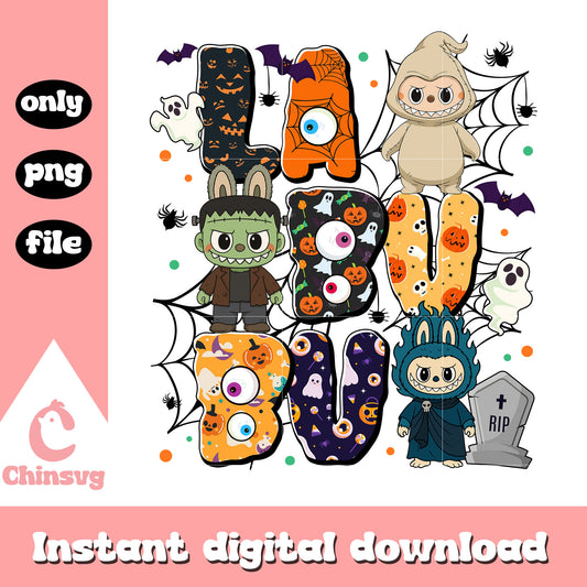 Horror halloween font design png, halloween vibes png, horror halloween png