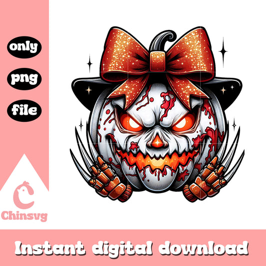 Horror killer freddy krueger face design png, halloween holiday png