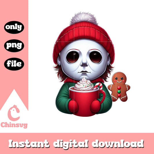 Horror killer michael myers hot chocolate png, horror night png