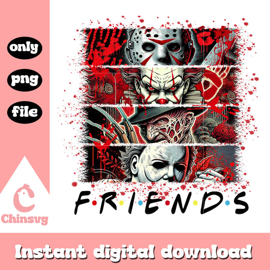 Horror killers friends png, halloween kills png, halloween horror nights png