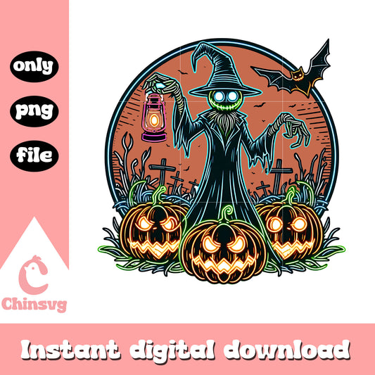 Horror pumpkin halloween png, horror halloween png, character png