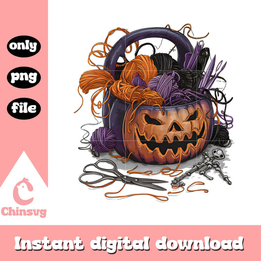 Horror pumpkin happy halloween drawing design png, halloween png