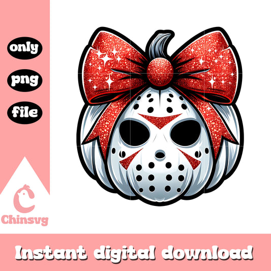Horror pumpkin jason voorhees halloween png, jason voorhees png