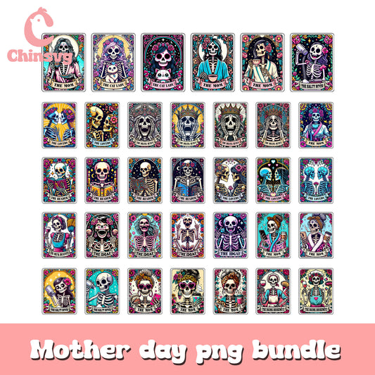 Horror the mom tarot card bundle png, mom png​, horror mom​ png