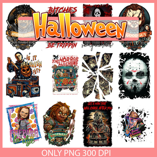 Horror welcome to halloween bundle png, halloween horror​ png