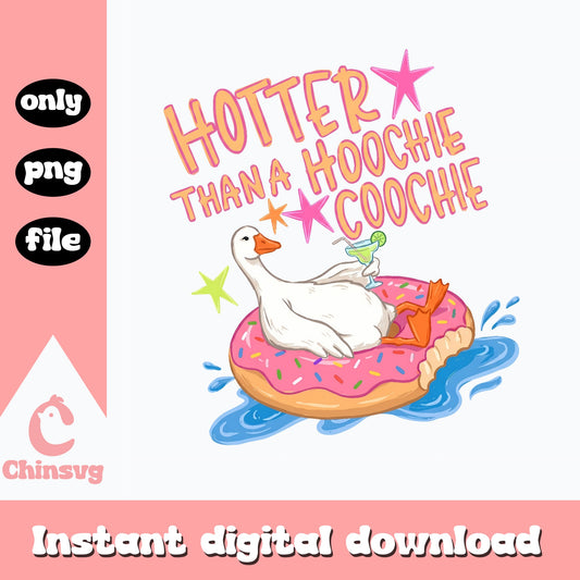 Hotter Than A Hoochie Coochie SVG, Funny Summer SVG, PNG File