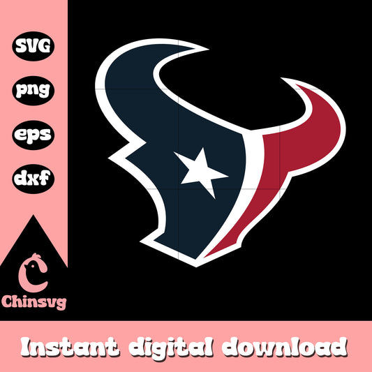 Houston Texans logo design svg, nfl teams svg,logo svg