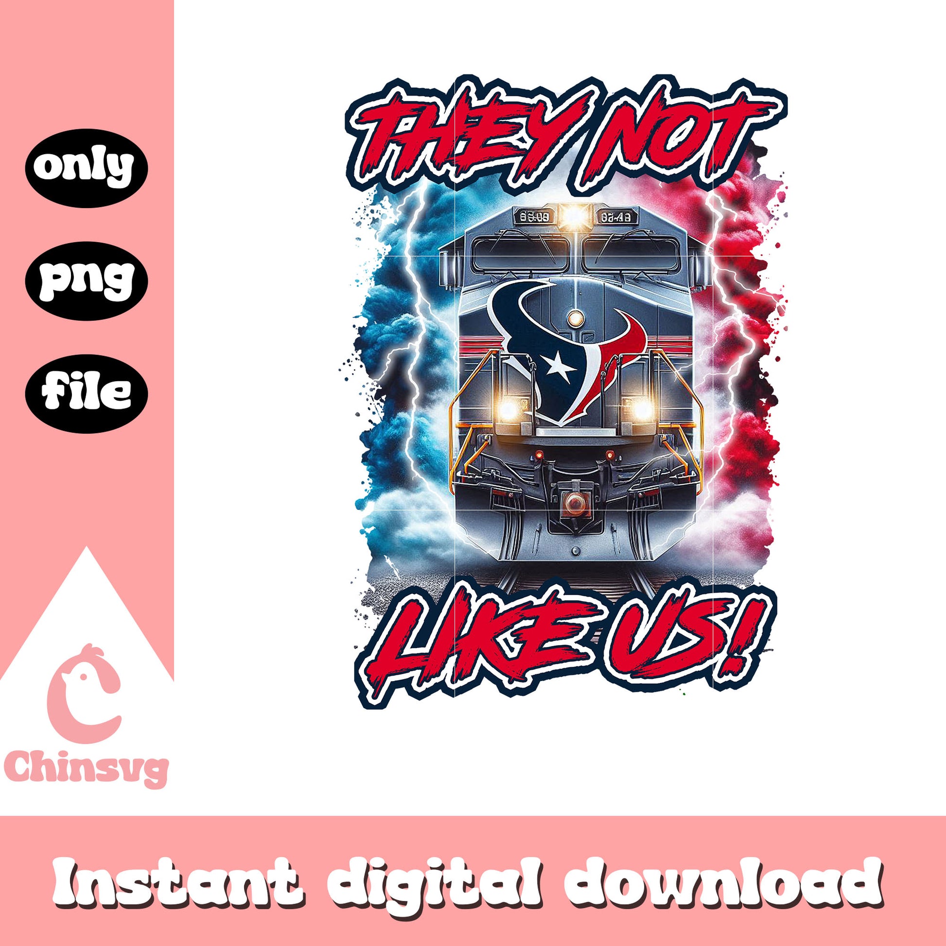 Houston Texans they not like us logo png, nfl logos png