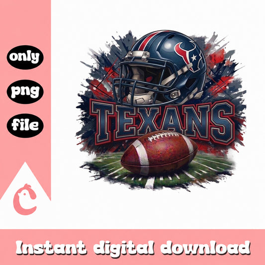 Houston Texans PNG, Football Helmet Sublimation, Texans PNG