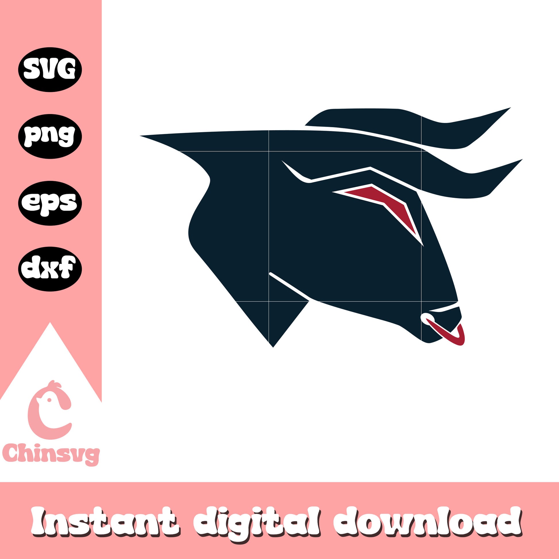 Houston texans nfl bold bull logo design svg, houston texans logo svg