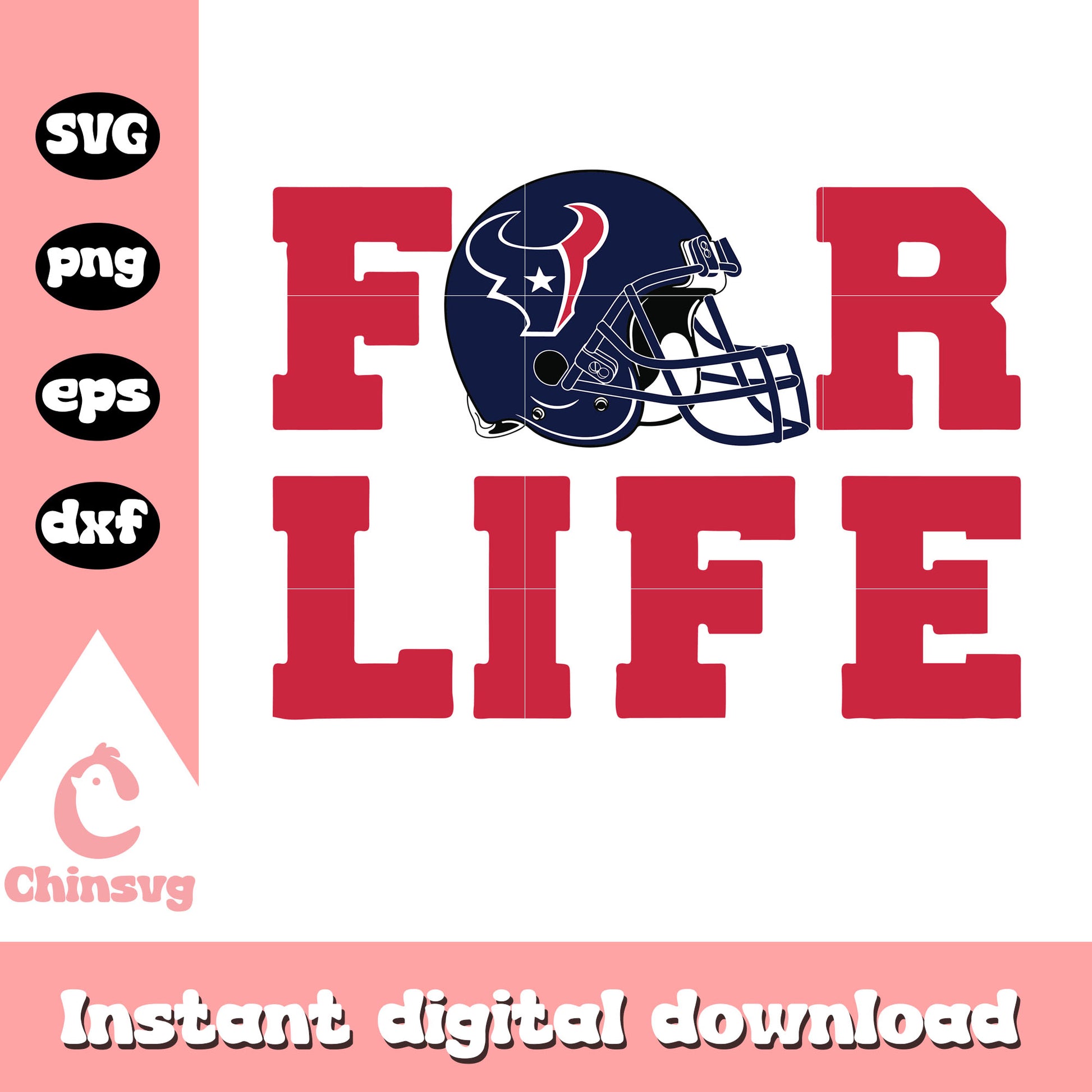 Houston texans nfl for life helmet logo svg, nfl teams logos svg