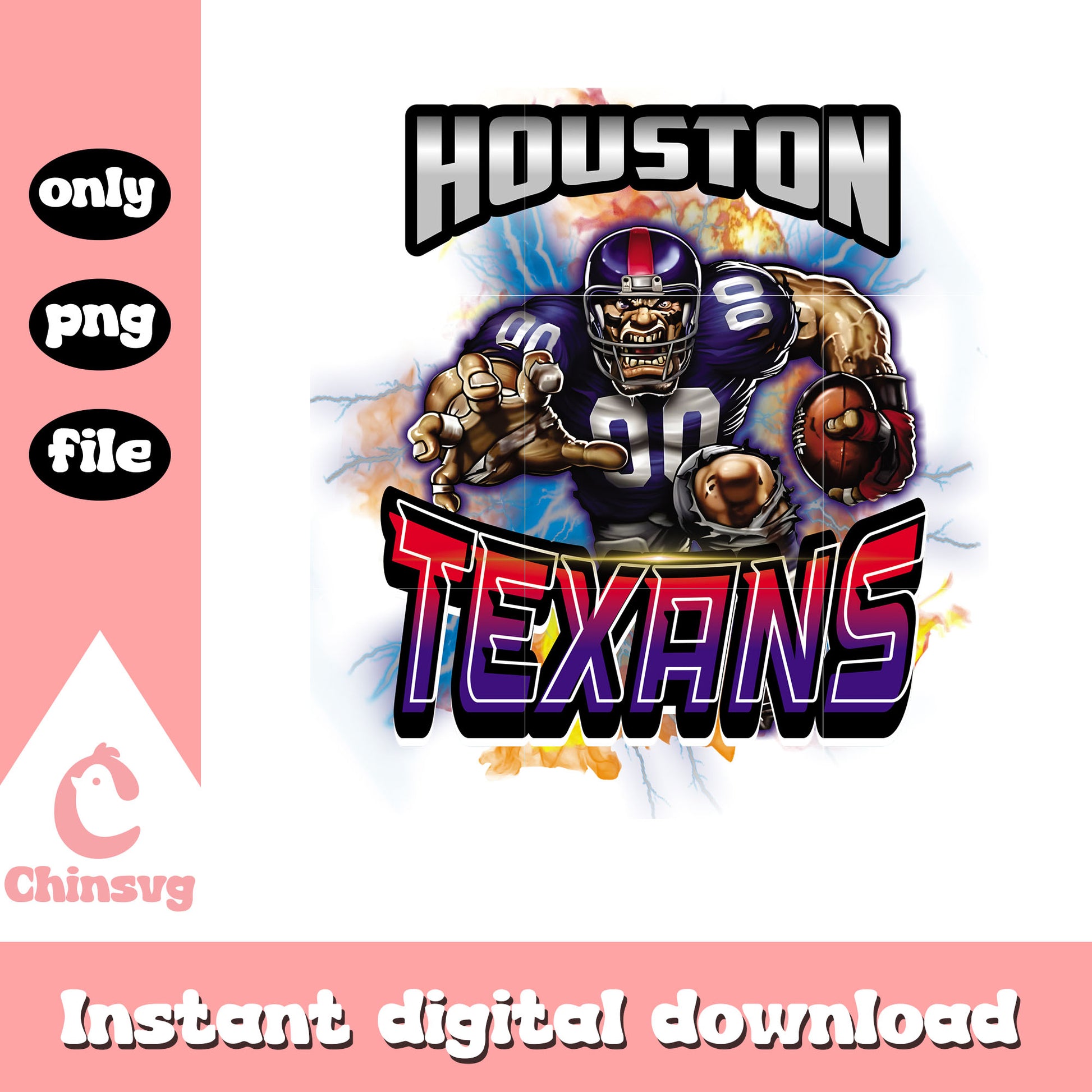 Houston texans pro mascot png, houston texans logo png