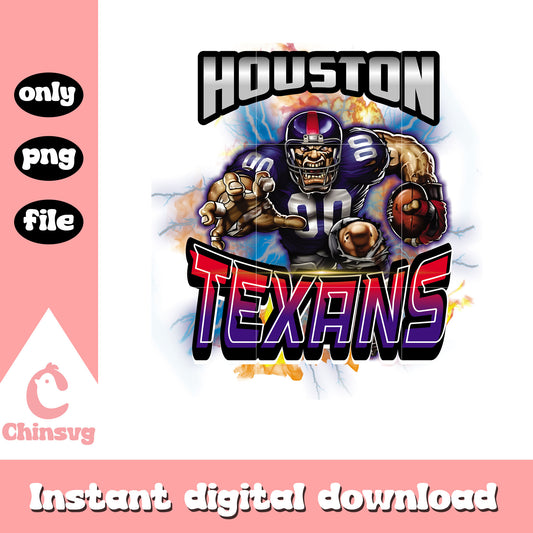 Houston texans pro mascot png, houston texans logo png