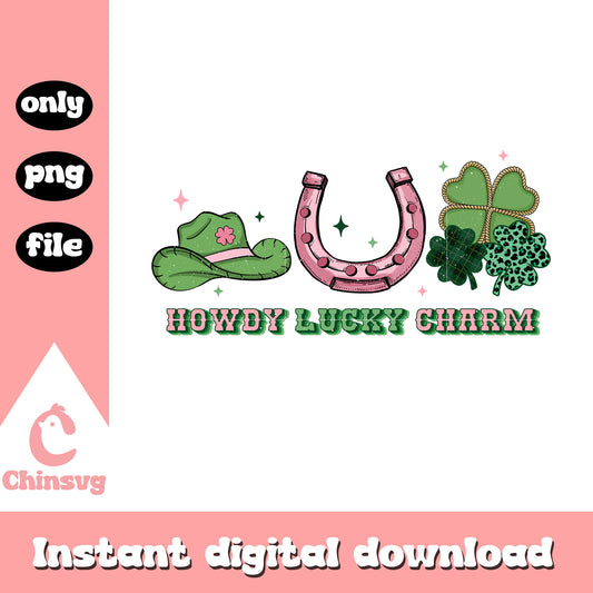 Howdy lucky charm patrick png, happy saint patricks day png