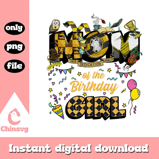 Hufflepuff mom birthday girl png, birthday girl png, hufflepuff png
