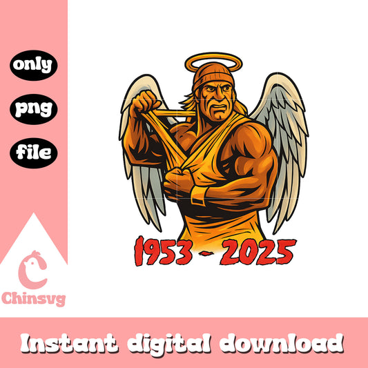 Hulkamania angel design png, hulk hogan rip png, trending png