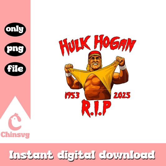 Hulk hogan rip png, legend tribute png, hulk hogan png