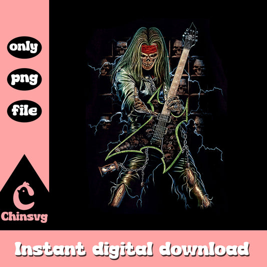 Human skeleton rock star png, rock band png, skeleton png