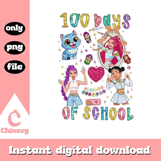 Huntrix 100 days of school coquette png