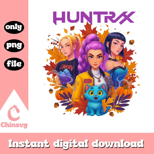 Huntrix and derpy tiger maple leaf png, the huntrix png