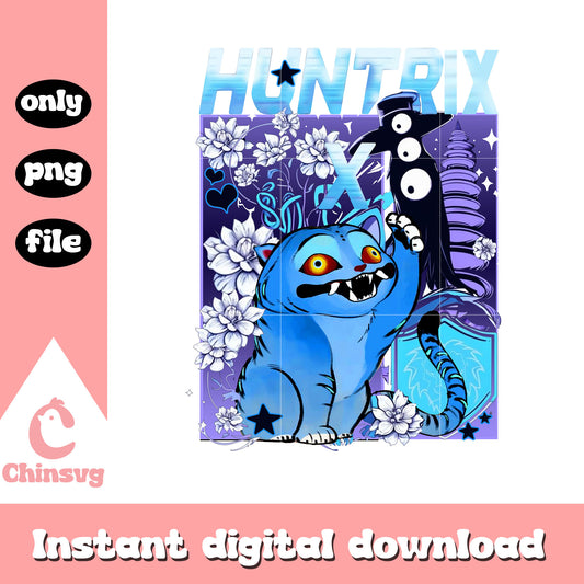 Huntrix derpy tiger and susie members png, kpop movie png