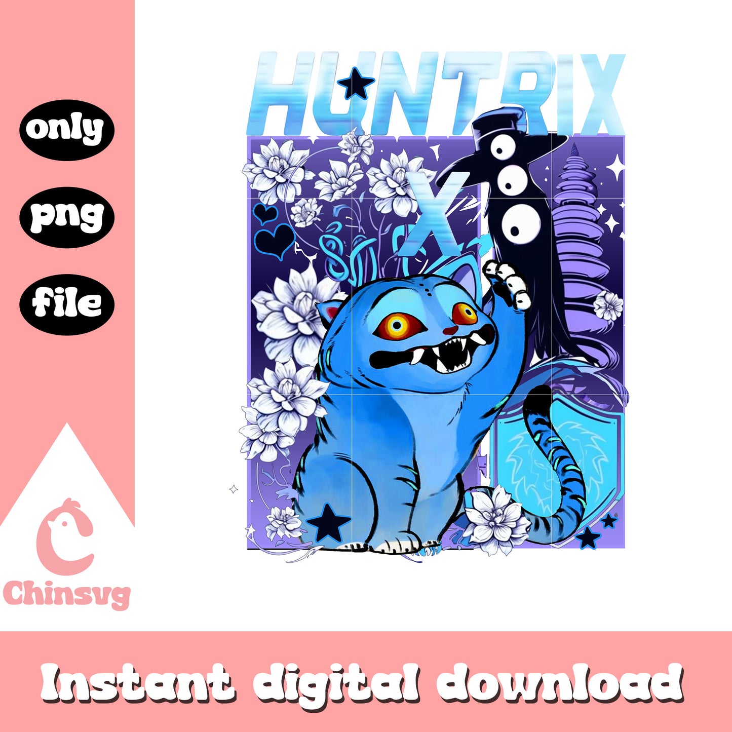 Huntrix derpy tiger and sussie png, derpy character png