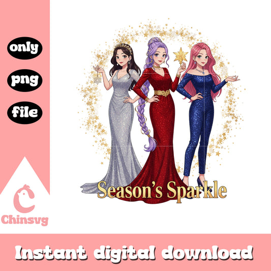Huntrix girl band season's sparke png, kpop girl bands png