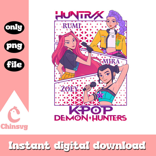 Huntrix girls kpop demon hunters images png, kpop huntrix png