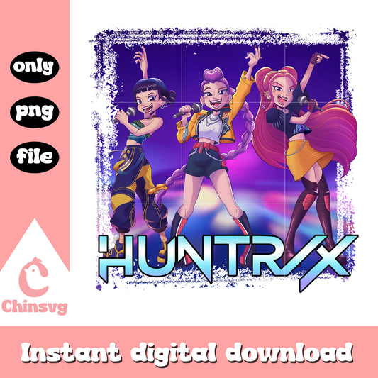 Huntrix kpop demon hunters picture design png, huntrix kpop demon hunters png