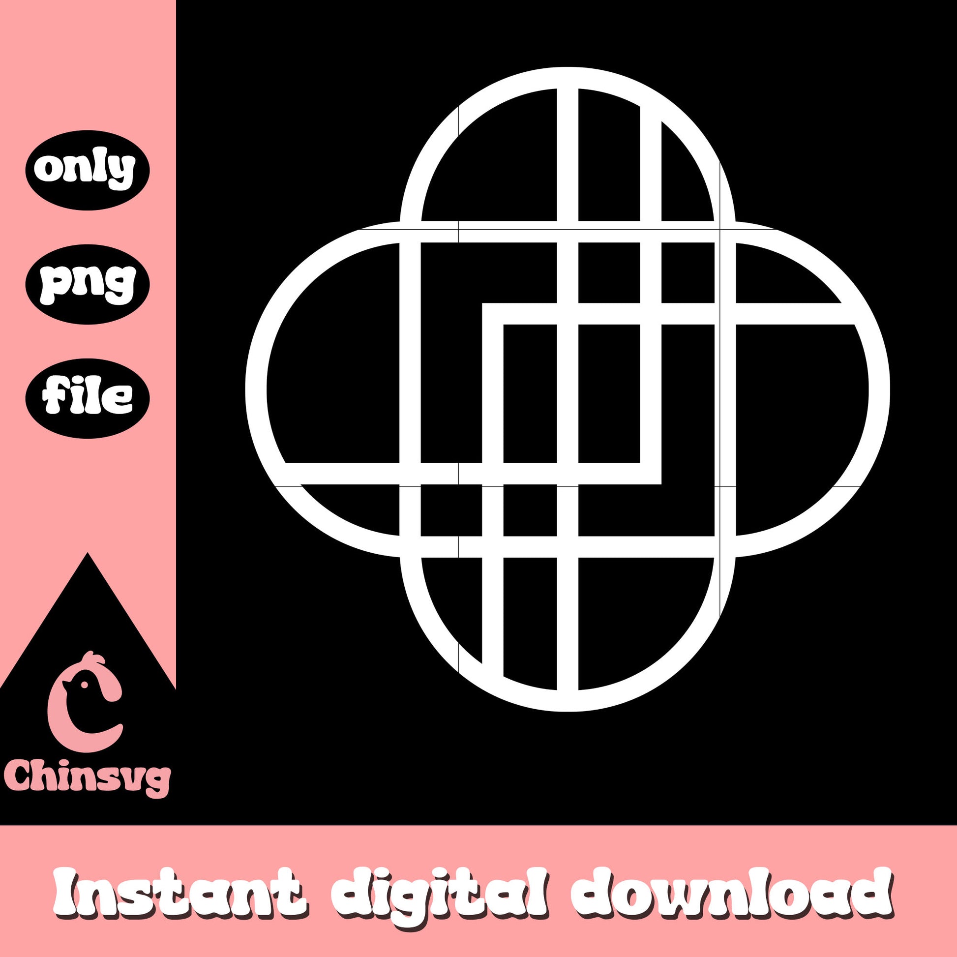 Huntrix kpop demon hunters white logo png, huntrix band png