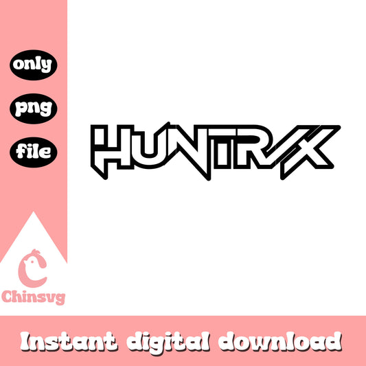 Huntrix kpop girl band font design png, the huntrix png
