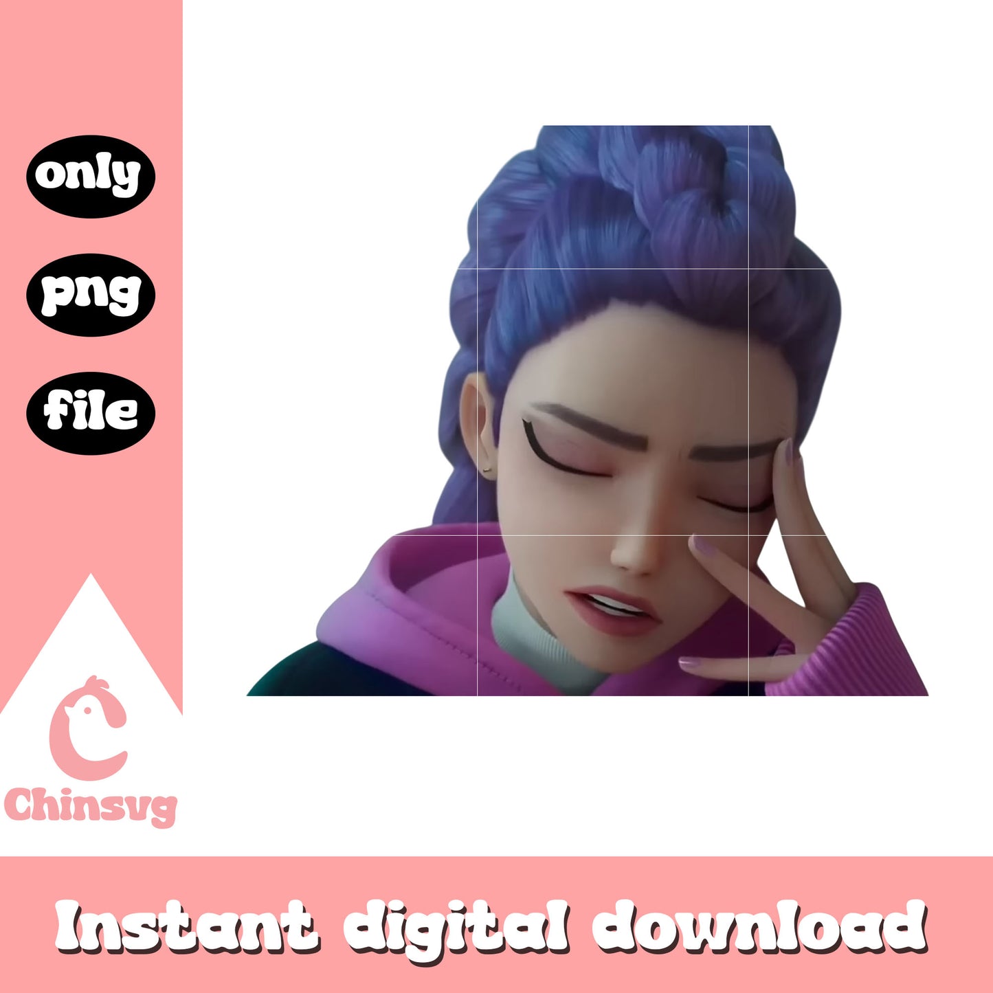 Huntrix rumi member design png, the huntrix band png