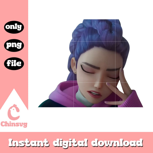 Huntrix rumi member design png, the huntrix band png