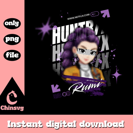 Huntrix rumioey member design sng, rumi character sng