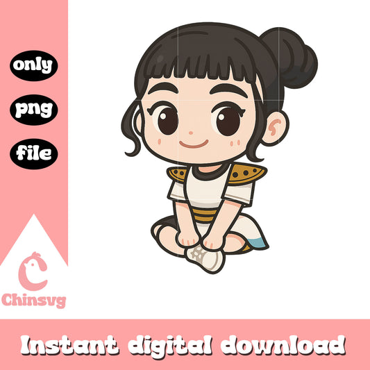 Huntrix zoey member design png, demon hunters png, anime png