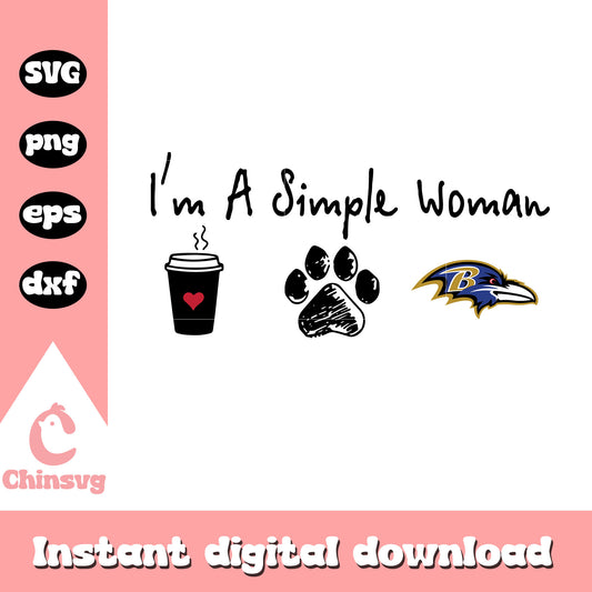 I'm a simple wonder ravens logo svg, baltimore ravens logo svg