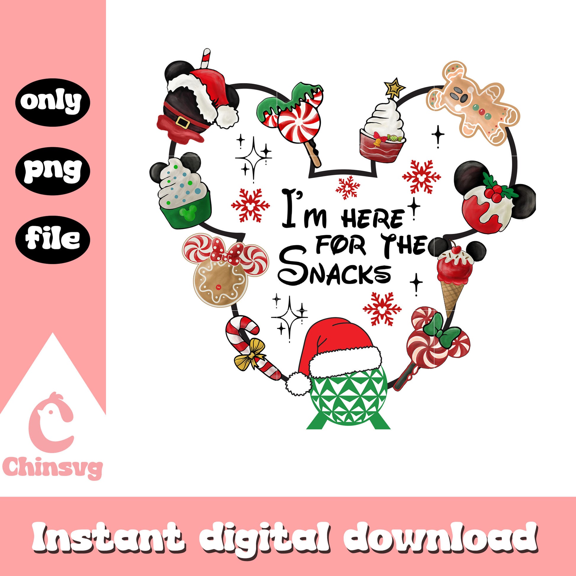 I'm here for the snack design png, mickey head png