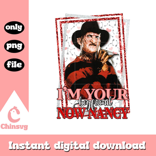 I'm your boyfriends now nancy png, freddy krueger valentine​ png