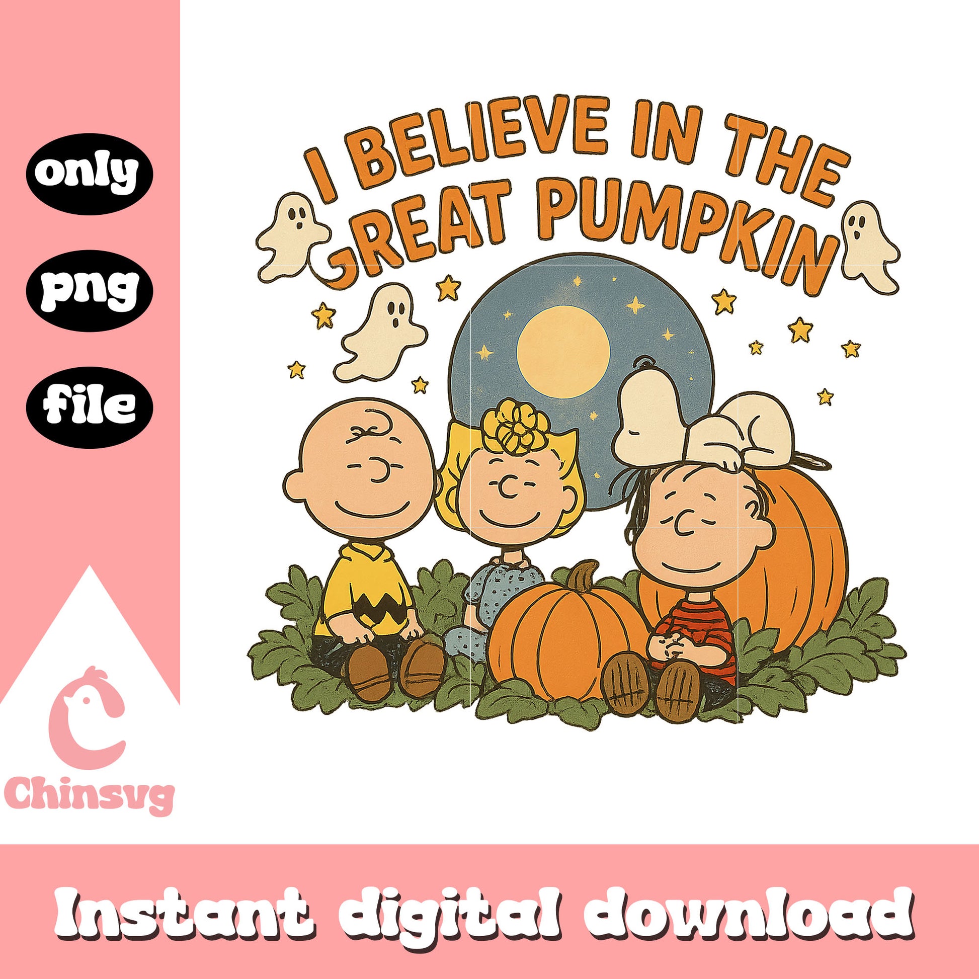 I believe in the great pumpkin peanuts png, snoopy fall png