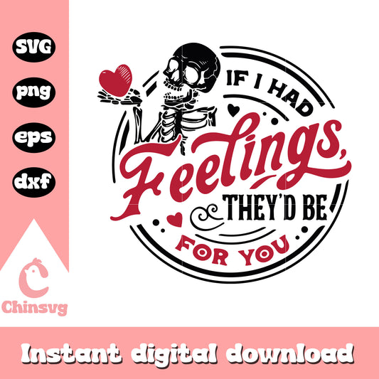 If I had feelings they'd be for you svg, funny quotes svg