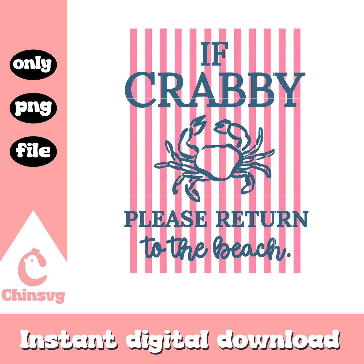 If crabby please return to the beach png
